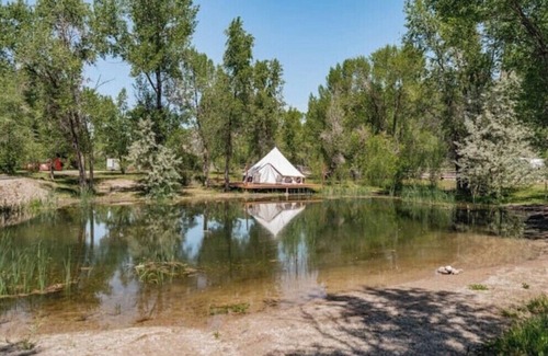 Idaho Falls Alquiler De RV | The Old Faithful Glamping YURT in Ririe Idaho