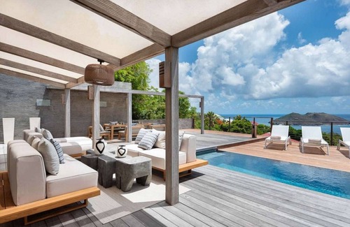 Flamands Villa | The One - 3 bedroom ocean view villa on the hillside in Colombier