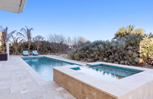 Beverly Beach Casa | The Palazzo Del Mar - ocean front oasis, private pool, hot tub, private beach access!
