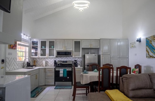St. George's Apartamento | The Pink House Overlooking with the Carenage. Features 2 Person Jacuzzi Tub.