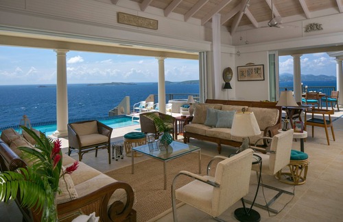 Great Cruz Bay Casa | THE POINT - ¡Increíble nueva casa de lujo, vistas impresionantes! ¡PERFECTA CONDICION!