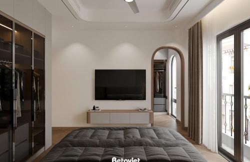 Hai Ba Trung Villa | The Quartz Horizon Hanoi-Elegant Hideout with Rooftop Access-Coffee 24-7