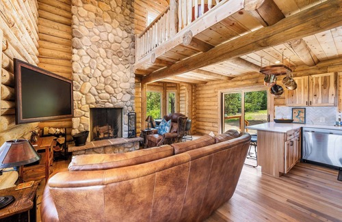 Harrison Casa | The Ranch at Lake Coeur d'Alene | Newly Built Log Cabin