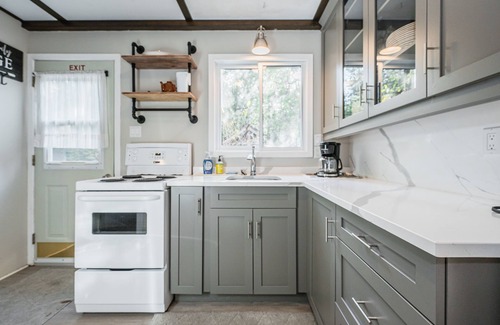 Northern Bruce Peninsula Cabaña | The Red Barn - Rustic lakefront cottage near Tobermory with sunset views and cozy charm.