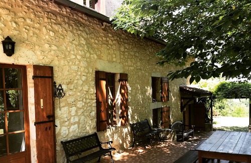 Montcaret Casa | La casa Esperit, Perigord con piscina en púrpura Perigord a 12 pers