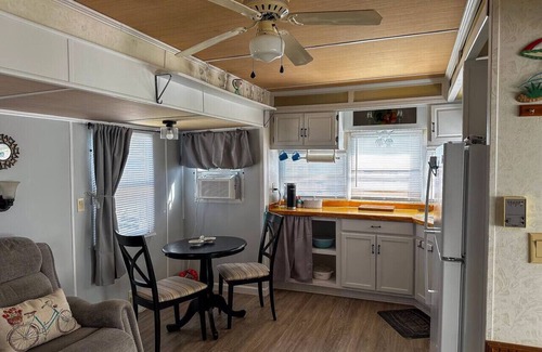 North Topsail Beach Casa | The Salty Camper, Beachside RV Sleeps 4 Community Pool