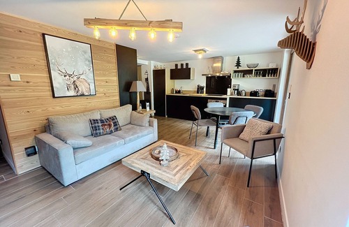 Les Claux Apartamento | The spot, T3 50 m2, parking, garden 40 m2