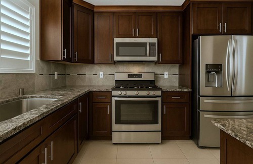 Las Vegas Casa | The Stone Sanctuary Northwest: Heated* Pool, Projector, Arcade Game, Billiards, Family Park Adjacent