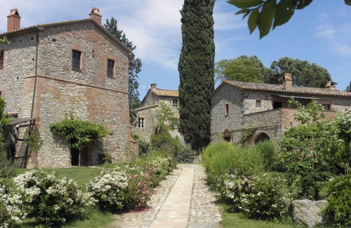 Monteleone d'Orvieto Otro | La terraza en la granja Borgo Santa Maria
