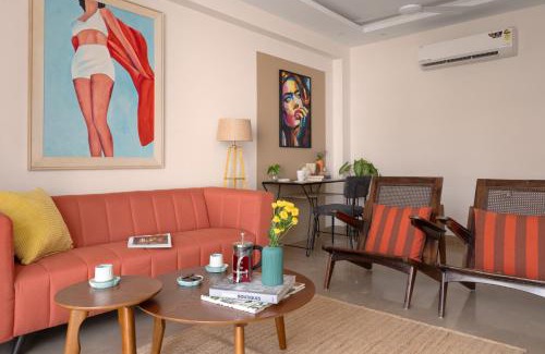 Green Park Apartamento | The Urban Nest 3BHK Spacious & Modern Apartments With Kitchen & Wifi