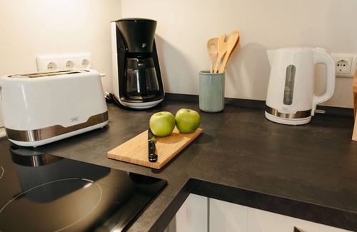 Ratzeburg Apartamento | The vacation apartment with large roof terrace is located in the forest on Ratzeburger Küchensee