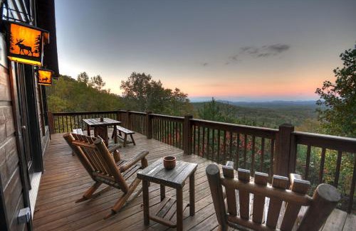 Blue Ridge Villa | The View Sweeping mountain views gas fireplace game room hot tub