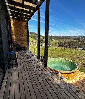 Navidad Chalet De Esquí | Thenca Lodge - increíble vista panorámica y hottub privado