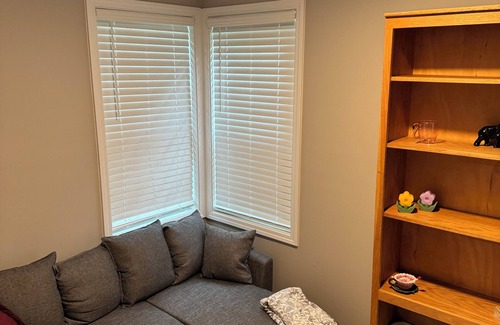 Sumter Casa | This charming 2-bed, 1-bath house offers a warm sanctuary for those on the go.