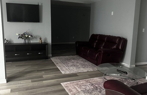 Aurora Casa | This guest room is located in our basement. It has a king size bed.