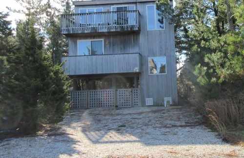 Barnegat Light Casa | This pet friendly home is located on the ocean block in Barnegat Light, close to the beach.