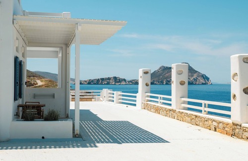 Aegiali Apartamento | Tholari studio- self service aegean sea view!