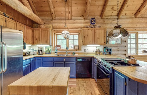 Presque Isle Casa | Three-Level Lakefront Getaway w/ Free WiFi, Wood Fireplace, Game Room, & Dock