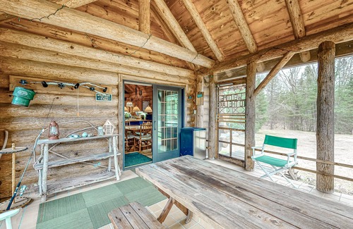Presque Isle Casa | Three-Level Lakefront Getaway w/ Free WiFi, Wood Fireplace, Game Room, & Dock