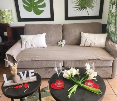 Gros Raisins Apartamento | Ti coco luce studio à Sainte Luce dans village de vacances