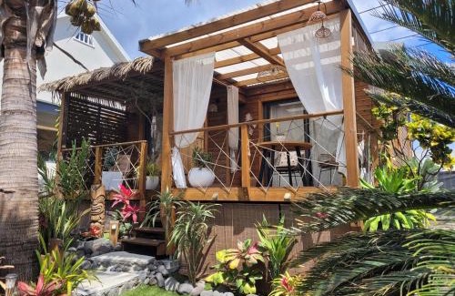 Bourg-Murat Apartamento | Ti Kaz Paradis - Bungalow en bois pour 2