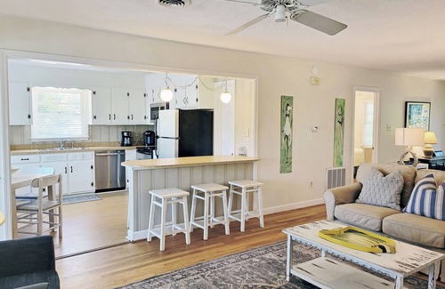 Pawleys Island Casa | Tidal Canal Beach House, Se admiten perros, Muelle, Porche proyectado, Fácil paseo a la playa