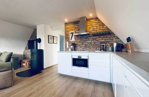 Wittduen Apartamento | TIDE4 Amrum No. 7 - Modern apartment with wood-burning stove. 100m to the sea. Dogs welcome!