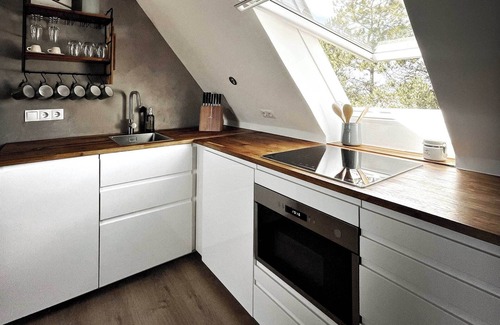 Wittduen Apartamento | TIDE4 Amrum No. 6 - Modern apartment with fireplace 100m to the sea, dogs welcome