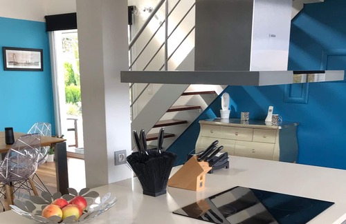 Lugrin Casa | Casa de marco de madera con vista al lago de Ginebra