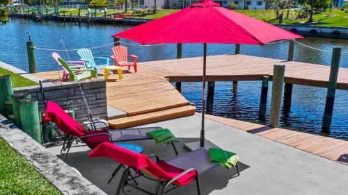Cape Coral Villa | Timeout -south facing terrace with large pool