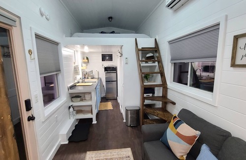 New Paris Cabina | Tiny Home at Camp Mahanaim - New Paris, OH - Private Lake