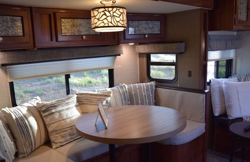 Madera Casa | Tiny Home Camper w/ Private Patio near Yosemite, Lakes and Casinos