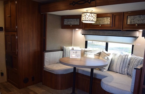 Madera Casa | Tiny Home Camper w/ Private Patio near Yosemite, Lakes and Casinos