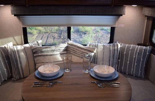 Madera Casa | Tiny Home Camper w/ Private Patio near Yosemite, Lakes and Casinos
