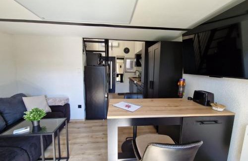 Borken Casa | Tiny House am See Dillich - Hunde willkommen - Eigener eingezäunter Garten - Ruhige Lage - Klima