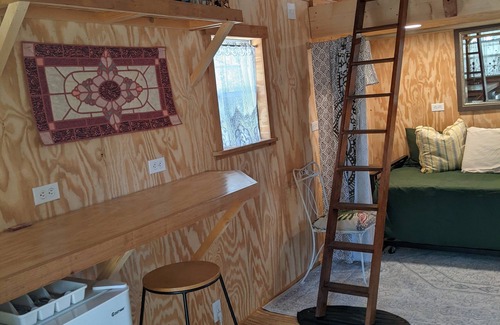 Edgar Apartamento | Cabaña Boho Tiny House - Retiro en el lago del norte de Florida