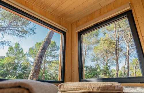 Le Luc Casa | Tiny-House en Nature - Salle de bain italienne - Lit king Grand confort