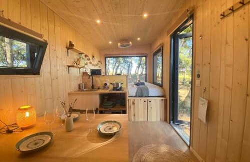 Mondragon Casa | Tiny-House Grand Confort - Salle de bain italienne - Lit King - 10 min A7