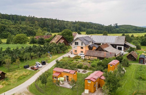 Stetten Apartamento | Tiny-house Lilletør, Biolandhof Geßler, Dusche/wc, 25 qm - Biolandhof Geßler