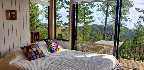 Vichuquen Casa | Tinyhouse Boyeruca Lodge. Maravillosas vistas de Bosque, Mar y Cielo