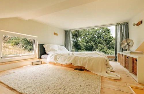 Dessighofen Casa | Tinyhouse Minimalus Panorama Schlafloft im Grünen