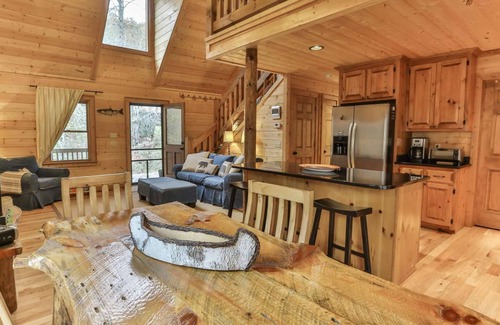 Mineral Bluff Casa | Toccoa Riverfront Retreat - Cabin on private Toccoa river shoreline