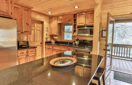 Mineral Bluff Casa | Toccoa Riverfront Retreat - Cabin on private Toccoa river shoreline