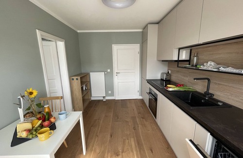 Wismar Apartamento | Tolle Familienwohnung mit Ausblick auf Stadtkanal und St.nikolai Kirchenschiff