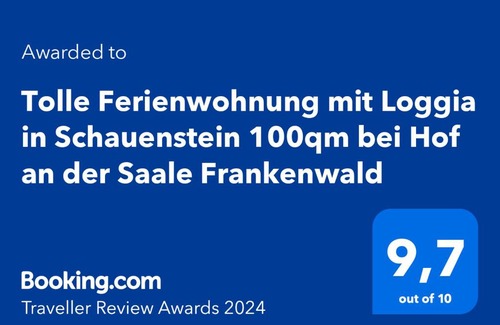 Schauenstein Apartamento | Tolle Ferienwohnung mit Loggia in Schauenstein 100qm bei Hof an der Saale Frankenwald