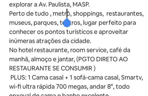 Cerqueira Cesar Apartamento | TOP quarto Stay Inn hotel 3 min Av Paulista II