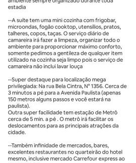 Cerqueira Cesar Apartamento | TOP quarto Stay Inn hotel 3 min Av Paulista II