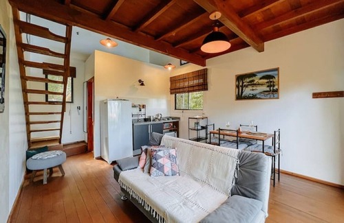 Garopaba Casa | Tourmaline studio, views of the sea, dunes and lagoon.