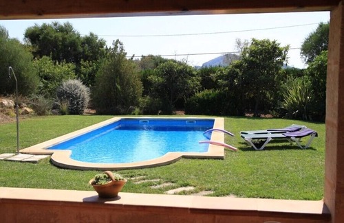 Pollensa Cabaña | CASA DE PIEDRA EN EL CAMPO, PISCINA PRIVADA, WI-FI GRATIS, A/C, BARBACOA.