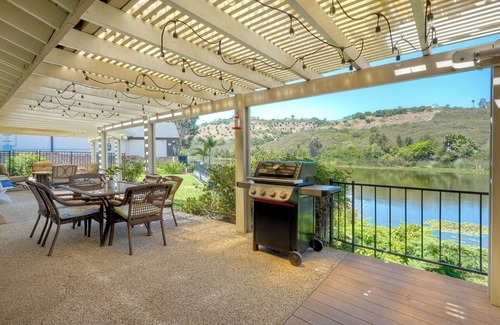 Lake San Marcos Casa | Tranquil 3-bedroom Lakefront Retreat with Private Dock in Lake San Marcos